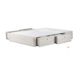 Canapé Mara cajones. Canapé Badajoz .Disponible 6 colores de madera. Esquinas madera de haya maciza. Calidad y durabilidad.