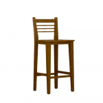 Taburete madera tapizado100 S.N. Tejidos de calidad. Taburete de cocina o comedor Badajoz y Alburquerque. Taburete tapizado.