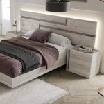 Dormitorio Ferrara. Dormitorios de diseño, color artico/grafito. Cabecero matrimonio, Galería cama 135-150. Dormitorios Badajoz. Dormitorios Alburquerque.