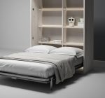 Dormitorio cama abatible 02. Dormitorios de diseño. Dormitorio abatible vertical 150. Dormitorios Badajoz. Dormitorios Alburquerque.