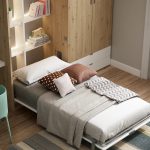 Dormitorio cama abatible 02. Dormitorios de diseño. Dormitorio abatible vertical 150. Dormitorios Badajoz. Dormitorios Alburquerque.