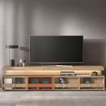 Modular salón 13. Salón modular Roble Artesano y terracota. Salones Badajoz palillería. Salones diferentes estilos. Calidad a precios bajos.