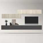 Modular salón 5. Salón modular Haya y gris pizarra. Salones Badajoz palillería. Salones diferentes estilos. Calidad a precios bajos.