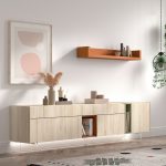 Modular salón 7. Salón modular Terracota y bambú. Salones Badajoz palillería. Salones diferentes estilos. Calidad a precios bajos.