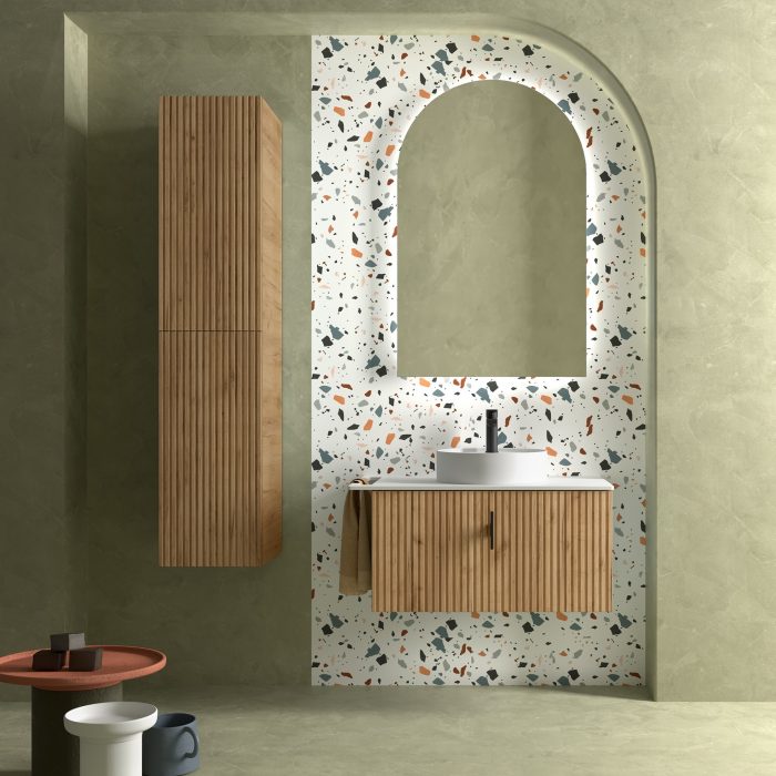 Mueble de baño BIBA 900 1 cajón. Muebles de baño colores en tendencia Badajoz. Muebles baño Alburquerque. Muebles calidad y diseño.