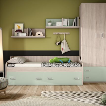 Juvenil Roble y Verde Nube 13 TR. Juveniles Badajoz y Alburquerque. Juveniles a medida con diseños personalizados. Precios irresistibles.