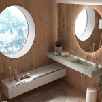 Encimera baño COMPAKT. Muebles de baño colores en tendencia Badajoz. Muebles baño Alburquerque. Muebles calidad y diseño.