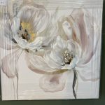 Cuadro flor bronce rosada